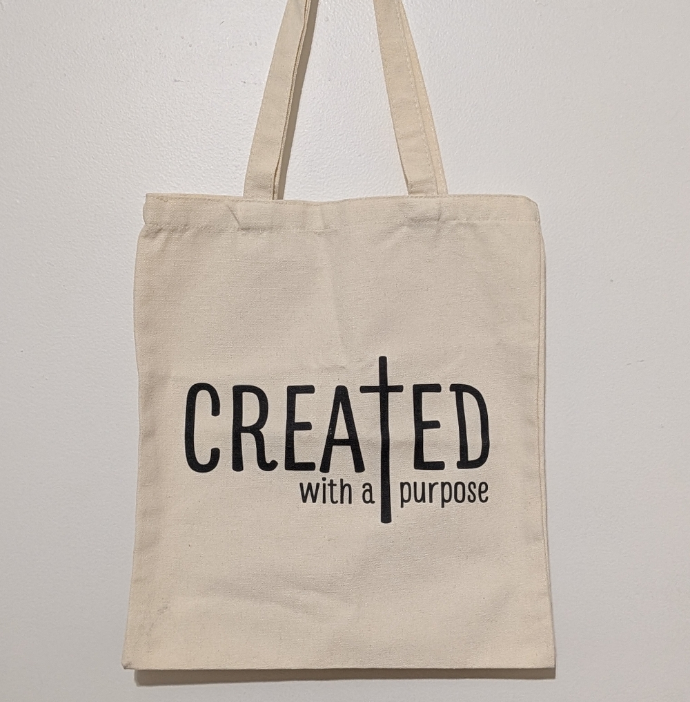 Canvas‎ Tote Bag Created with a purpose